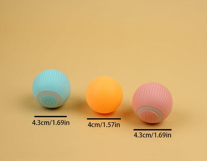 Intelligentes Katzenspielzeug – Automatisch rollender Ball, elektrisches Katzenspielzeug, interaktiv, zum Training von Katzen, selbstbewegendes Spielzeug für Kätzchen