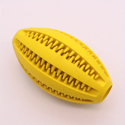 Rugby-förmiges, strapazierfähiges Hundespielzeug zum Kauen mit Dornen, aus Gummi, mit Futterausgabe, Hundespielzeug, pädagogisches Hundespielzeug