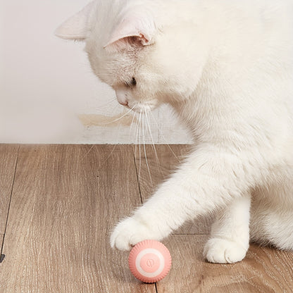 Intelligentes Katzenspielzeug – Automatisch rollender Ball, elektrisches Katzenspielzeug, interaktiv, zum Training von Katzen, selbstbewegendes Spielzeug für Kätzchen