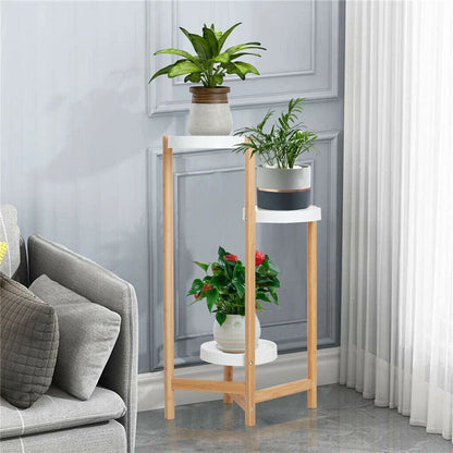 Robustes Regal für Bambus-Blumentöpfe – Eckregal für Blumen