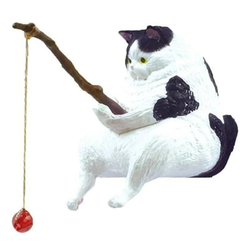 Fischkatzen-Ornamente aus Kunstharz