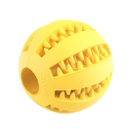 Hundespielzeugball, bissfester Spielzeugball für Hunde, Welpen, Futterball für Hunde, Zahnreinigungsball zum Kauen