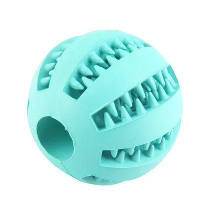 Hundespielzeugball, bissfester Spielzeugball für Hunde, Welpen, Futterball für Hunde, Zahnreinigungsball zum Kauen