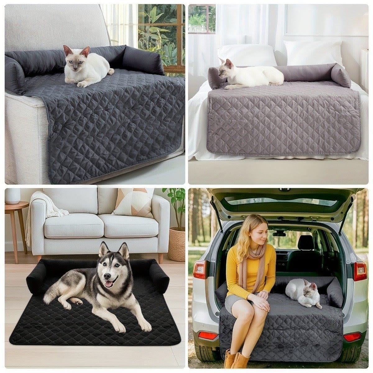 Haustier-Sofabett – kratz- und rutschfest