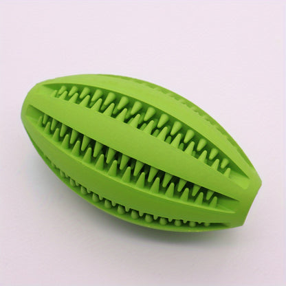 Rugby-förmiges, strapazierfähiges Hundespielzeug zum Kauen mit Dornen, aus Gummi, mit Futterausgabe, Hundespielzeug, pädagogisches Hundespielzeug