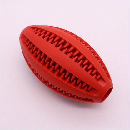 Rugby-förmiges, strapazierfähiges Hundespielzeug zum Kauen mit Dornen, aus Gummi, mit Futterausgabe, Hundespielzeug, pädagogisches Hundespielzeug
